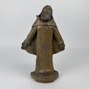 NWT In The Company of Saints St. Peregrine 8.5” Statue Wall Hanging Hank Schlau